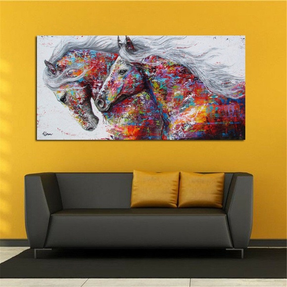 Horses Canvas Unframed Wall Art - Picture 8 of 15